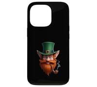 Leprechaun Face Green Hat Head Irlanda Art Custodia per iPhone 13 Pro