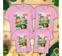 Leprechaun Family Funny St. Patrick's Day T-Shirts Parade Irish Green #STPD -b