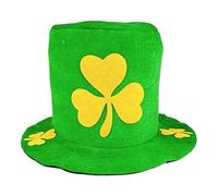 Leprechaun Hat, Creative Top Hat For Saint Patrick's Day, Stylish St. Patrick's Day Leprechaun Hat, Leprechaun Hat With Shamrock, Green Top Hat For St. Patrick's Day, Holiday Costume Accessory