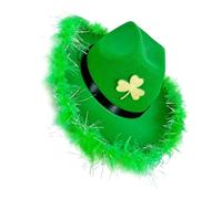 Leprechaun Homburg Cappello a cilindro verde Panama cappello Porkpie sorpresa regalo vacanza costume accessorio comodo berretti verdi
