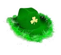 Leprechaun Homburg Cappello a cilindro verde Panama cappello Porkpie sorpresa regalo vacanza costume accessorio comodo berretti verdi