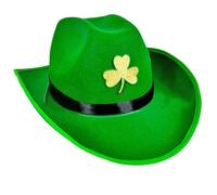 Leprechaun Homburg Cappello a cilindro verde Panama cappello Porkpie sorpresa regalo vacanza costume accessorio comodo berretti verdi