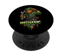Leprechaun meccanico | Risaia divertente della fortuna irlandese di San Patrizio PopSockets PopGrip Adesivo