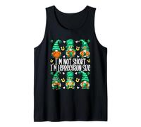 Leprechaun St. Patricks Day GNOME for Women I`m Not Short Canotta
