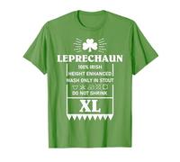 Leprechaun XL Funny St Patricks Day Laundry Tag Parody Maglietta