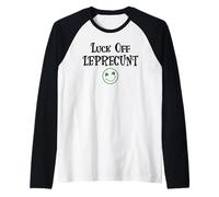Leprecunt Funny St Patricks Irish Lass Luck off Sassy Lassie Maglia con Maniche Raglan