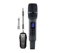 LEPREM Microfono Senza Fili Microfono Portatile Professionale UHF Micphone for Il palco della Scheda Audio dal Vivo(One Drag One)