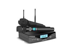 LEPREM Microfono Wireless G-Mark G320AM UHF Professionale 2 canali Microfono palmare Frequenza Automatica Regolabile 100M