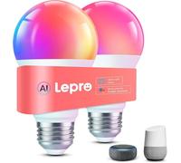 Lepro B1 AI Lampadina Smart E27, 806LM RGB&Luce Bianca Regolabile, 2pcs