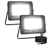 Lepro Faretto LED da Esterno, 10W 850LM 5000K, Impermeabile IP65, 2Pcs | Faro LED Esterno , Proiettore da Esterno , Luce di Sicurezza per Giardino, Corridoio, Illuminazione Interna ed Esterna
