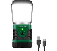 Lepro Lampada da Campeggio Ricaricabile USB 1000LM, Lanterna LED Portatile IPX4 Impermeabile con Power Bank, Fino a 12 Ore di Autonomia, 4 Modalità Dimmerabili per Tenda, Pesca Notturna, Emergenze