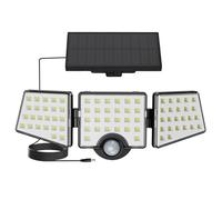 Lepro Lampada Solare da Esterno con Sensore di Movimento 72 LED 1200LM IP65