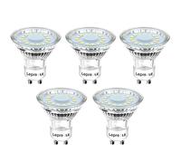 Lepro Lampadina LED GU10 4W, Luce Bianca Fredda 5000K, Faretto LED GU10 325 Lumen, Angolo del Fascio 110 °, Nessun Sfarfallio Non Dimmerabili(Pacco da 5)