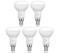 Lepro Lampadine LED E14 Lampada Riflettore R50, 4,9W Equivalenti a 40W, 2700K Luce Bianca Calda, 470 Lumen Non Dimmerabile Faretto LED E14, Angolo del Fascio di 120°- Confezione da 5