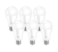 Lepro Lampadine LED E27 A60 1521LM, 13W ≈ 100W, 6500K, Angolo 180°, 6pcs | Non Dimmable, CRI>80, LED Lampadina Super Luminosa, Nessuno Sfarfallio, Risparmio Energetico Superiore al 87%