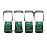 Lepro Lanterna da Campeggio, Lampada LED Campeggio Impermeabile Leggero e Portatile, 4 Modalità di Illuminazione, LED Luce di Emergenza per Campeggio, Trekking, Pesca (Batteria non inclusa), 4 Pezzi