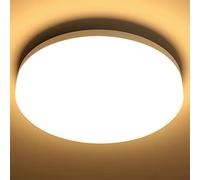 Lepro Plafoniera LED da Soffitto 15W, Plafoniera da Bagno Bianco Caldo 3000K, Impermeabile IP54, 1500lm luce LED Rotonda 22CM, Lampade da Soffitto Risparmio Energetico per Bagno Cucina Sala Balcone
