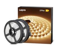 Lepro Striscia LED 10M 12V 3000K Bianco Caldo 600 LED | Strisce LED composta da 2 pezzi da 5 metri,per decorazioni e illuminazione domestica,2300lm