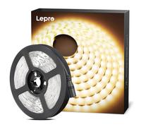 Lepro Striscia LED 5m 300 LED 2835 16W 2300lm Luce Nastro Luminoso Bianco Caldo