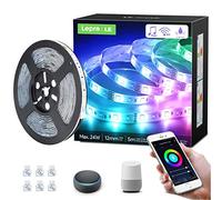 Lepro Striscia LED WIFI Alexa RGB e Bianca Dimmerabile, Strisce RGB 5M 300 LED 5050 SMD, Impermeabile IP65, Luci LED Smart Compatibile con Alexa e Google Home, Nastri LED Flessibile per Casa