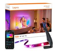 Lepro STV1 Smart Retroilluminazione TV LED 55-65 Pollici | Striscia LED TV con telecamera e sincronizzazione istantanea,Funziona con Alexa/Google Home