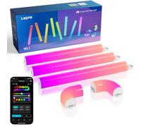 Lepro WL1 AI Smart Luci Natale Interno,SYNC Music e RGBIC DIY per LED Gaming Room,Retroilluminazione TV,LED Light Bars Funziona con Alexa/Google Assistant,Progettista Illuminazione AI Personalizzato