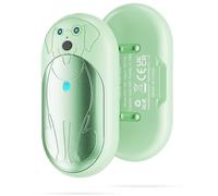 Lepwings Scaldamani Ricaricabile USB, Confezione da 2 Scaldamani Portatile Elettrico Riutilizzabile con 3 Modalità, 20 Ore di Calore Duraturo, Batteria 3000 mAh, per Campeggio, Sci, Regali - Verde