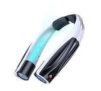 Lepwings Ventilatore da Collo Portatile, 6000mAh Ventilatore Ricaricabile USB, 6 Velocità, Autonomia 6-20 Ore,Ventilatori Personale per Viaggi, Ufficio, Casa e Attività all'Aperto - Nero