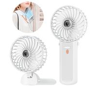 Lepwings Ventilatore Portatile, Mini Ventilatore USB Ricaricabile con 4 Velocità