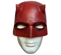 LePyCos DD Daredevil - Maschera opaca in lattice, per cosplay, feste in maschera, Halloween, colore: rosso