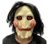LePyCos Jigsaw Jig Saw Maschera Horror Clown Latex Billy The Puppet Halloween Costume
