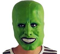 LePyCos The Mask Jim Carrey Casco Maschera in lattice Accessorio Cosplay Halloween Deluxe Mascherata Costume Puntelli Nero