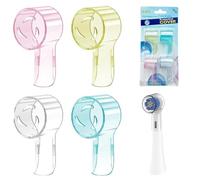 LEPZUR 4 Pezzi Coprire la Testina dello Spazzolino Elettrico Compatibile con Oral b & iO BUniversale Copri Testine, Custodia Spazzolino Elettrico per Viaggi/Lavoro, Multicolore