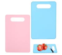 LEPZUR2 Pezzi Set di Taglieri Colorati, 29x19cm Taglieri da Cucina, Leggero & Maneggevole, Facile da Pulire, Adatto per Frutta/Verdura/Pesce/Carne (1 Blu Chiaro, 1 Rosa Chiaro)