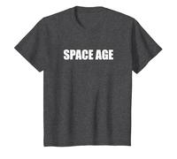 L'era Spaziale Maglietta, Bambini, Grigio Scuro, 3 Anni