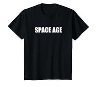 L'era Spaziale Maglietta, Bambini, Nero, 12 Anni