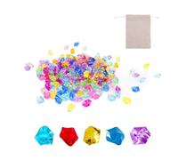 LERANXIN Pietre Decorative per Bambini 260 Pezzi, Diamanti in Acrilico 25×18mm, Decorazione DIY - Pietre Lucciose per Vasi & Acque Vive