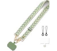 LERANXIN Porta Telefono Collo, Regolabile Tracolla per Cellulare, Cordino per Telefono con Supporto a Catena-Cellulare, Verde Corda per Cellulare da Collo, per Telefoni, Chiavi e Tesserini Lavoro