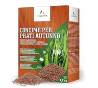 LERAVA® AUTUNNO Concime Prato [LENTO RILASCIO] - 70m² - Azoto Che Rigenera Dopo l'Estate - Potassio per Rafforzare per l'Inverno - Fertilizzante Erboso