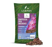 LERAVA® Bark per Orchidee 3L - Corteccia di Pino Marittimo, Terriccio per Orchidee con Alta Aerazione e Drenaggio Naturale - Substrato 100% Naturale, Favorisce la Crescita Sana, Pronto all'Uso