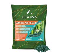 LERAVA® Concime prato estate (200m²) - Nutrimento bilanciato per prati verdi e fitti - Fertilizzante a lunga durata ricco di azoto - Crescita vigorosa e resistenza alla siccità - cura giardino estivo