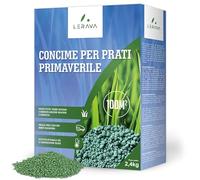 LERAVA Concime Prato Primavera (100m²) - Fertilizzante per Prato Verde e Rigoglioso - Concime Azotato Antimuschio a Lenta Cessione - Rigenerazione e Nutrizione del Tappeto Erboso per Tutta la Stagione