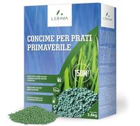 LERAVA Concime Prato Primavera (150m²) - Fertilizzante per Prato Verde e Rigoglioso - Concime Azotato Antimuschio a Lenta Cessione - Rigenerazione e Nutrizione del Tappeto Erboso per Tutta la Stagione