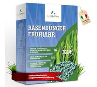 LERAVA Concime Prato Primavera (360m²) - Fertilizzante per Prato Verde e Rigoglioso - Concime Azotato Antimuschio a Lenta Cessione - Rigenerazione e Nutrizione del Tappeto Erboso per Tutta la Stagione