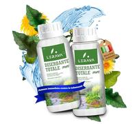 LERAVA® Diserbante Totale Potente (2x500 ml) - Glifosato erbicida contro erbacce - Diserbo totale foglie e radici - Seccatutto potente per infestanti in giardino