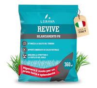 LERAVA® Revive - Calcare per prato premium - trattamento naturale per un prato verde e sano, riduce il muschio e regola il pH del suolo, facile da applicare, effetto rapido e duraturo - 18 kg sacco