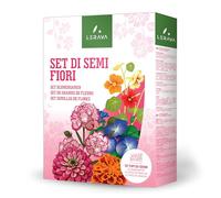 LERAVA Semi Fiori (12 varietà) - Set semi prato fiorito con Margherita, Nasturzio, Zinnia, Tagete, Calendula, Garofano, Myosotis, Astro, Cosmea, Ipomea, Lupino - Fiori annuali e perenni per giardino