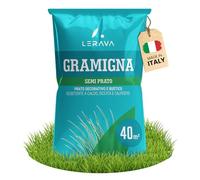 LERAVA Semi Gramigna per Prato (400 g) - Copertura 40 m² - Semi gramignone resistenti alla siccità - Ideali per prati mediterranei e costieri - Consumo d’acqua 20% ridotto