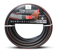LERAVA® tubo acqua giardino - 25m * 1/2’’ (Ø12,5mm) - tubo da giardino superflessibile con innovativo concetto ANTI TWIST - canna acqua giardino a 6 strati - 30 bar