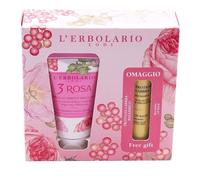 L'Erbolario 3 Rosa Crema Nutriente Mani 75 ml + Balsamo Proteggilabbra
